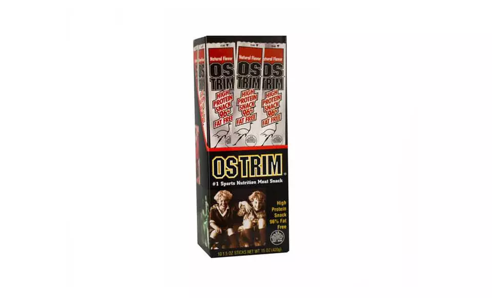 2 10-Packs of Ostrim Beef Snack Sticks. Multiple Flavors Available. - Second Medium