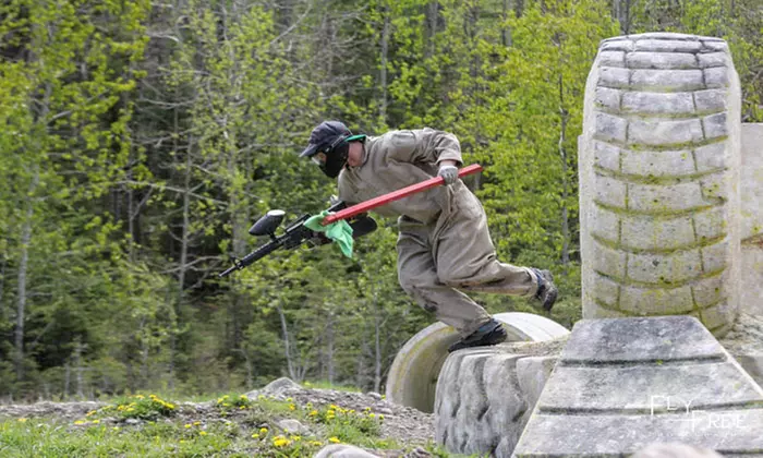 Paintball Package with Rental Gear and Unlimited Air for Two, Four, or Eight (Up to 59% Off)  - Primary Image