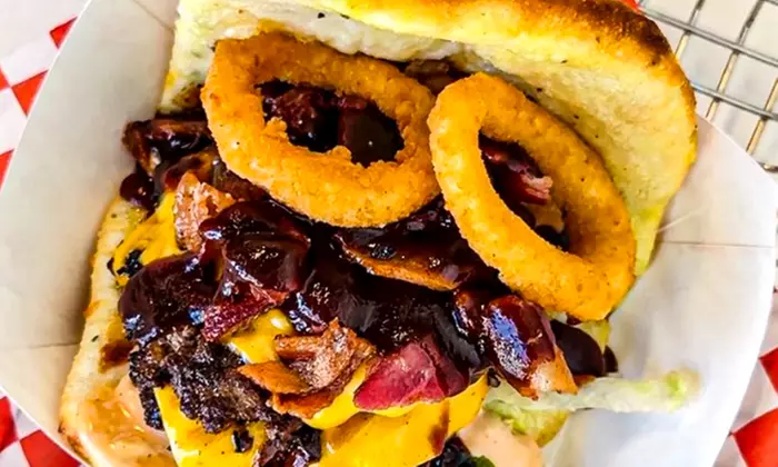 Combo for 1, 3 or 5 People - Burgers, Fries, & Drinks Or $50 Gift Card