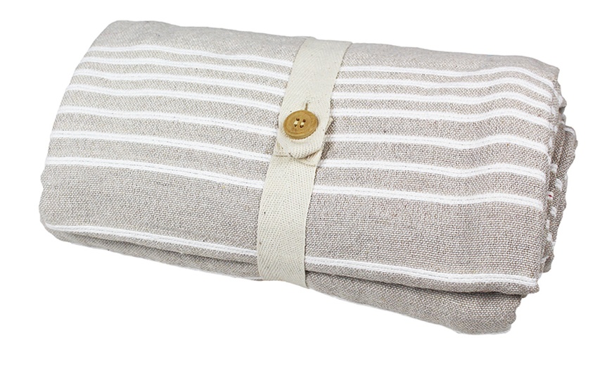 Image 60: Bankhoes en sprei van gerecycled katoen