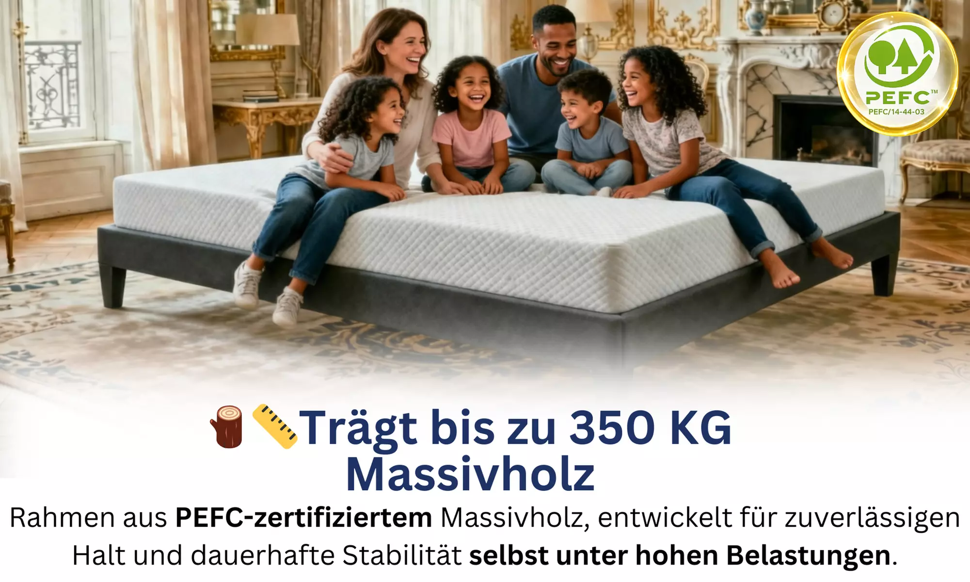 Bettgestell ANTHRA opt. mit Matratze