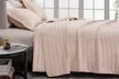 Channel Stitch Microfiber Reversible Quilt Set With Shams - Second Medium