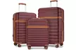 Kono Hard Shell Suitcase One or 3-Piece Set in Various Sizes and Colours - Second Medium