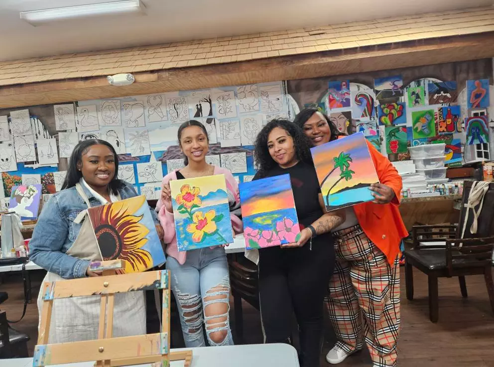 Paint & Sip Party or 3-Hour Private Painting Party - Canvas Included