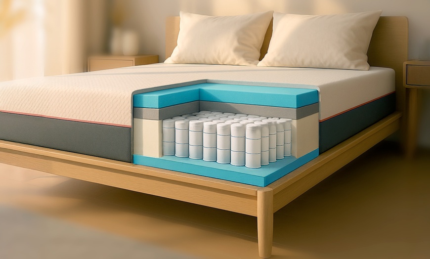 Image 2: Colchón de 30 cm con muelles ensacados y memory foam The White Stone
