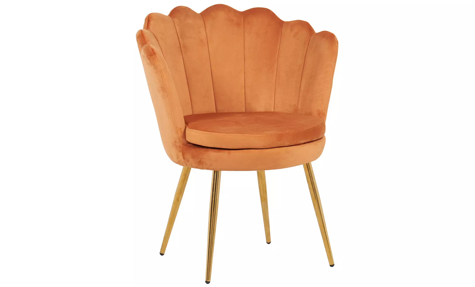 Silla con respaldo en forma de concha