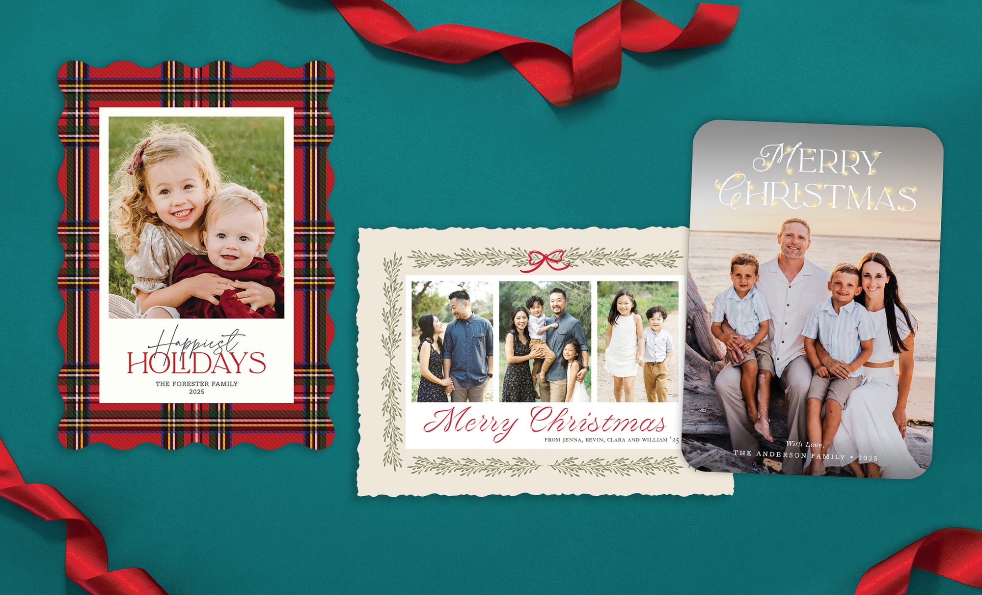 PhotoAffections Personalized Holiday Greetings: 40, 70, 100, or 150 Custom Photo Cards (Up to 80% Off)