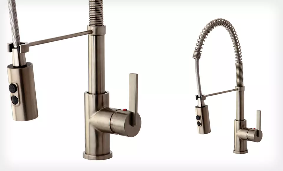 $129 for a Kingston Brass Gourmetier Pre-Rinse Kitchen Faucet ($279.95 List Price). Free Shipping and Returns. - Second Medium