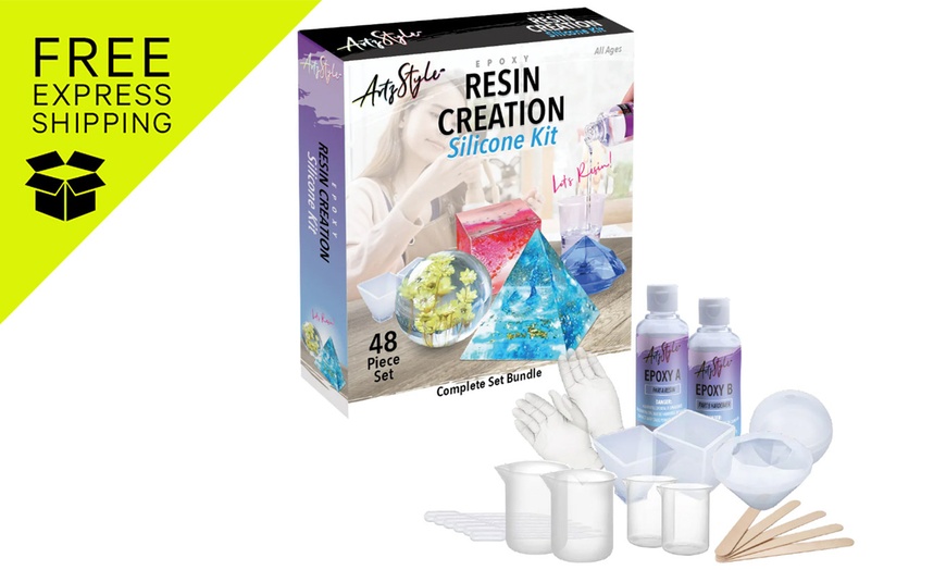 Image 1: Explore Creativity with a Resin Creation Kit for Artists