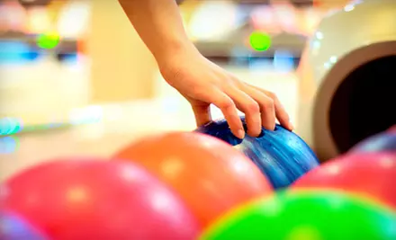 $55 for Bowling Outing for Four or Six with Shoe Rentals, Pizza, and Soft Drinks at Surf Bowl in Oceanside (Up to 57% Off) - Primary Image