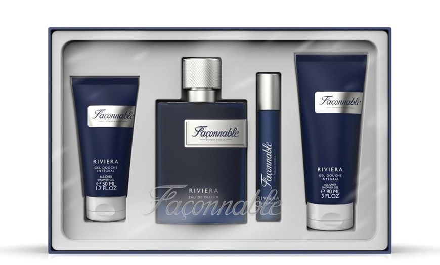 Image 1: Cofanetto regalo Façonnable "Riviera" con fragranza e gel doccia