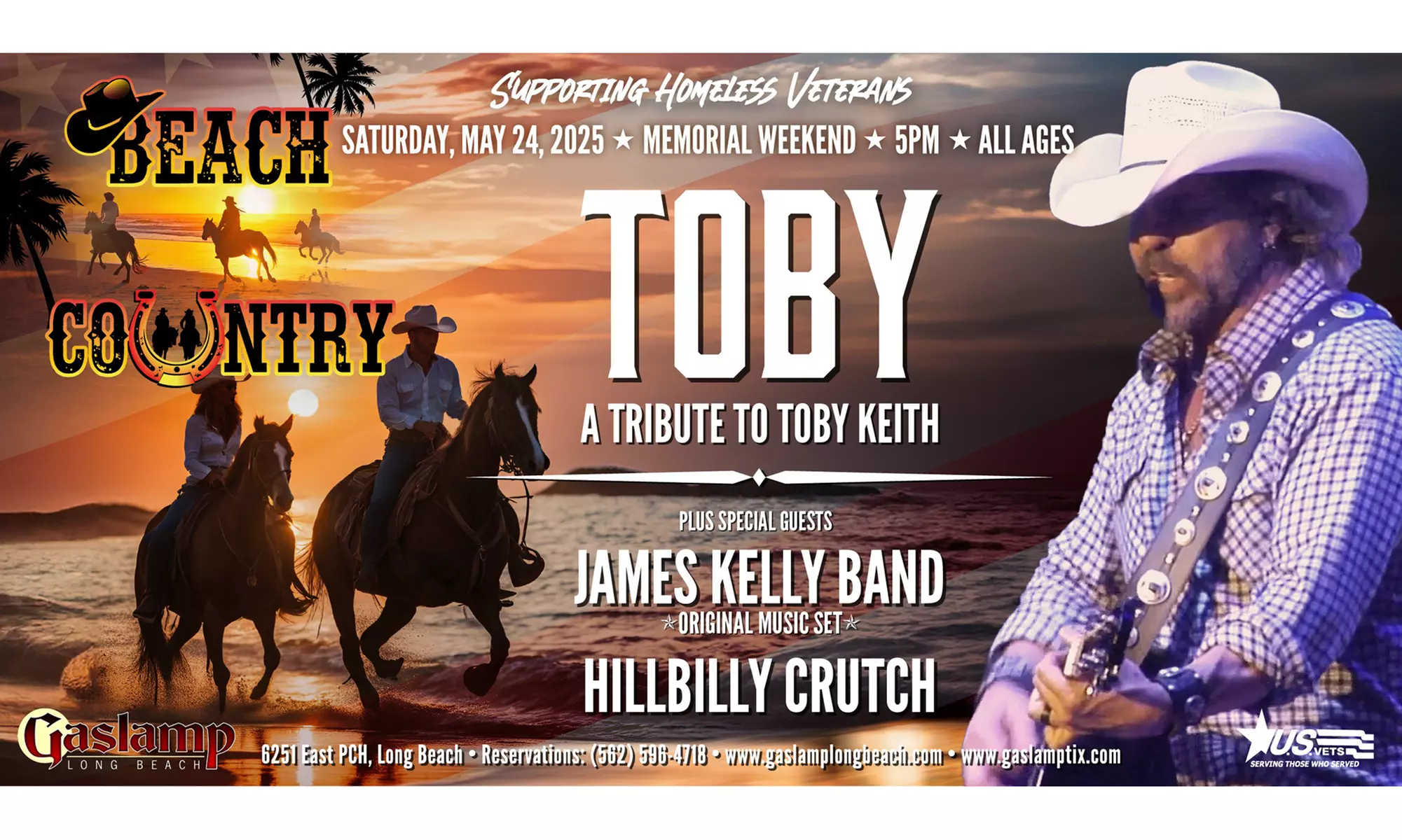 Beach Country Fest ft Toby-Toby Keith Tribute on May 24, 2025, at 5 pm in Gaslamp (Up to 30%Off) - Primary Image