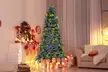 Costway 6/7.5 FT Artificial Xmas Tree with PE PVC Branch Tips & Metal Stand - Second Medium