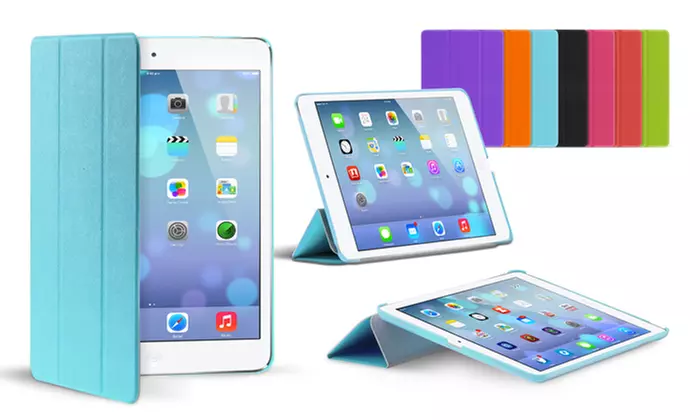 Faltbares Cover für iPads in der Farbe nach Wahl, optional mit Display-Folie und Stift - Primary Image