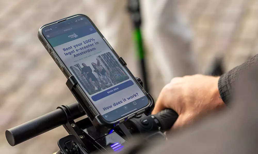 Amsterdam per elektrische step: 1 of 3 uur of een hele dag