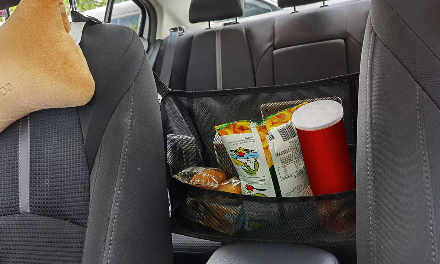 iMounTEK Mesh Pocket Organizer Handbag Holder Car Seat Storage and Barrier Net