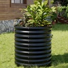 Image 3: Round Open-Bottom Galvanized Steel Raised Garden Bed