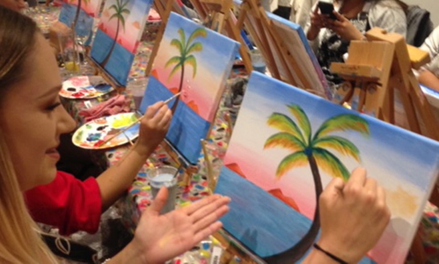 Image 7: Experience a Paint & Sip Session for Up to Eight People