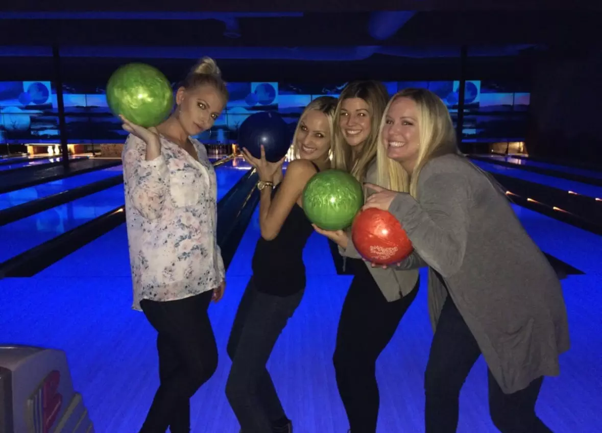 Experience Cosmic Bowling with Glowing Lanes and Laser Lights!