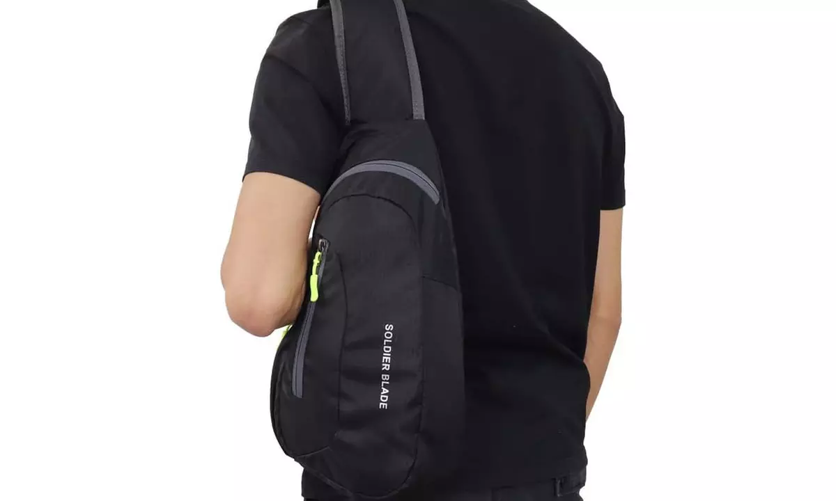 Crossbody Zippered Sling Backpack