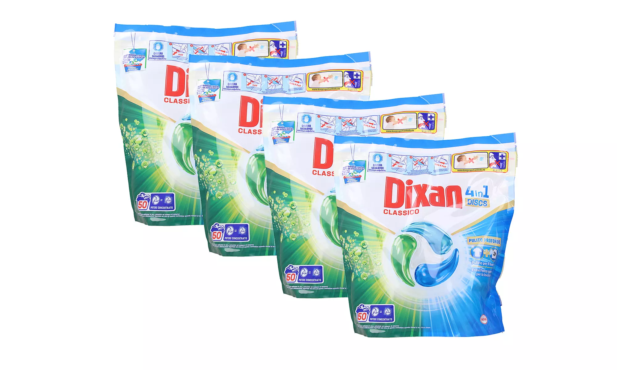 2 o 4 confezioni di Dixan Discs