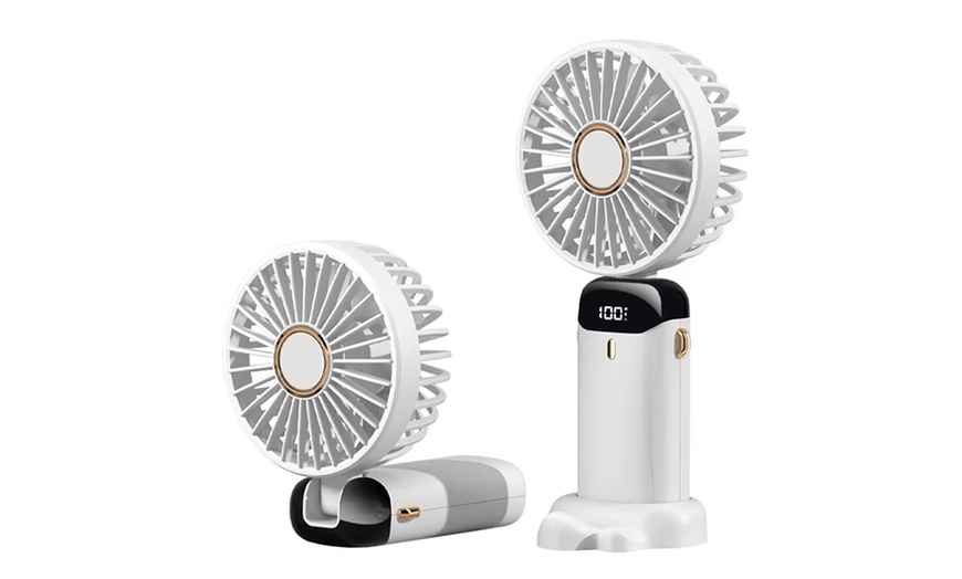 Image 4: One or Two Portable USB Handheld Fans with Five Speed Settings