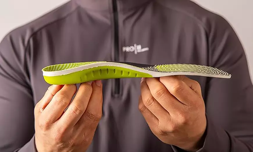 Image 3: 2 Pack Orthotic Memory Foam Insoles with Rigid Base Plantar Fasciitis