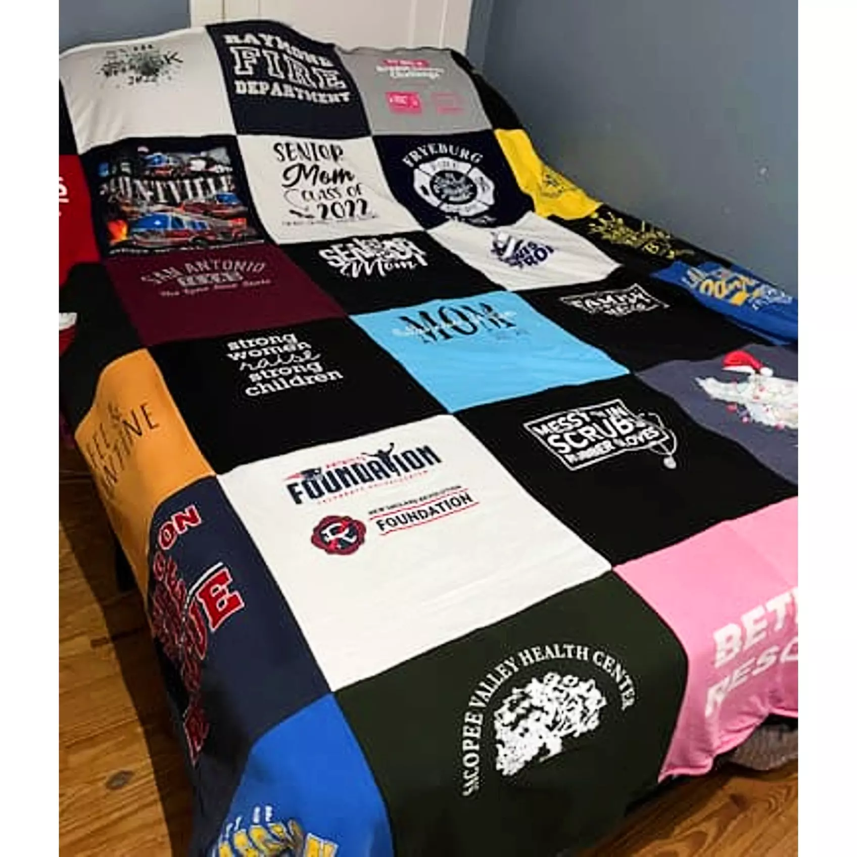 Custom T-Shirt Memory Blankets & Quilts | Made in the USA | From My T-shirt Blanket, Inc