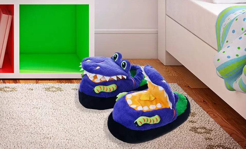 Silly Slippeez Glow-in-the-Dark Kids' Slippers. Multiple Styles Available. Free Returns. - Primary Image