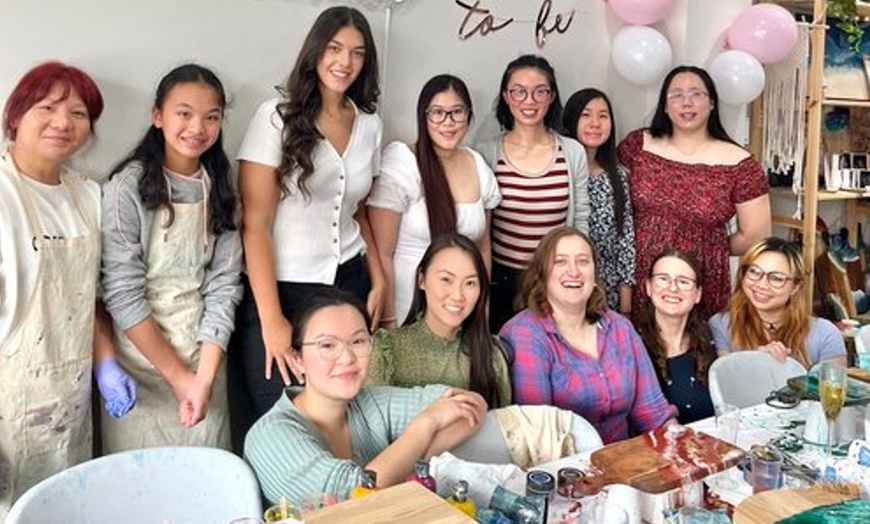 Image 8: Resin Cheeseboard Workshop for 2, 4, 8, 10 or 14 people (1.5 Hours)