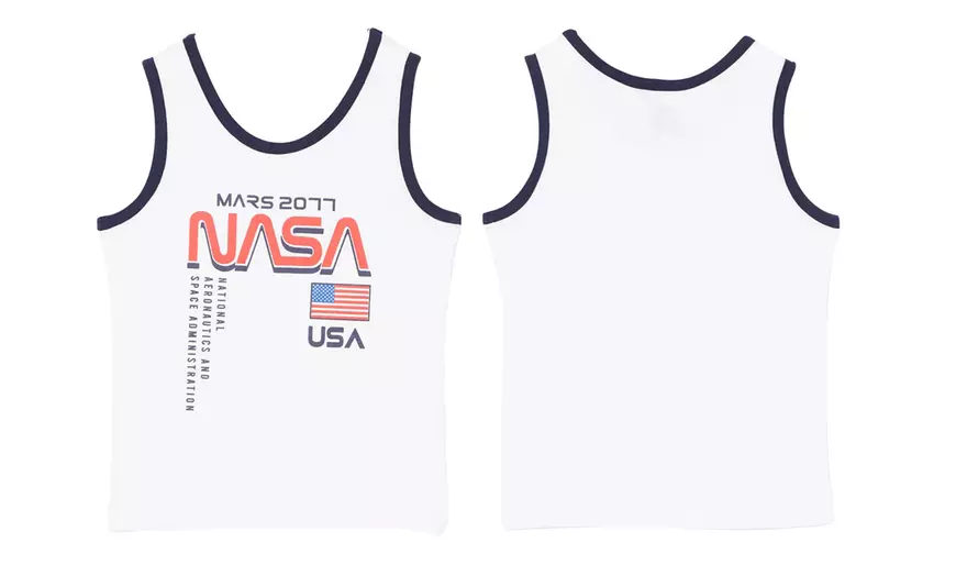 Image 2: Camiseta de tirantes con el logotipo de NASA para niños