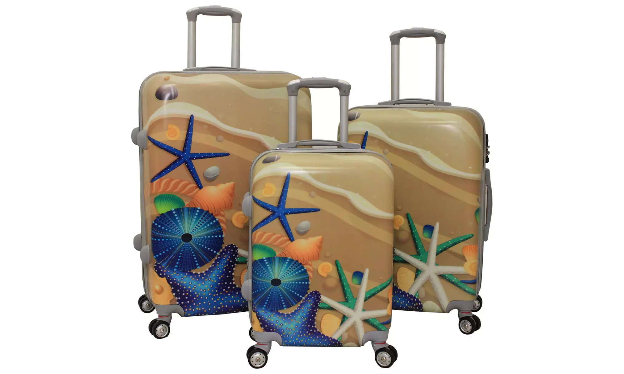 Sea Life Hardside 3-Piece Expandable Spinner Luggage Set with TSA Lock - Primary Image