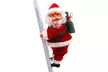 Animated Musical Jingle Bells Santa Claus Climbing Ladder Toy Christmas Gift - Second Medium
