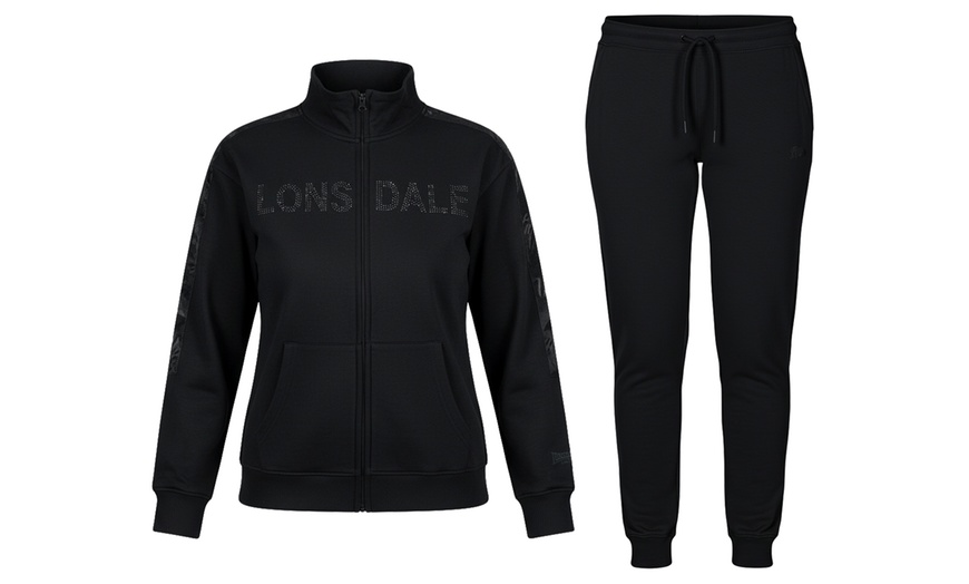 Image 2: Tuta Lonsdale donna in cotone felpato