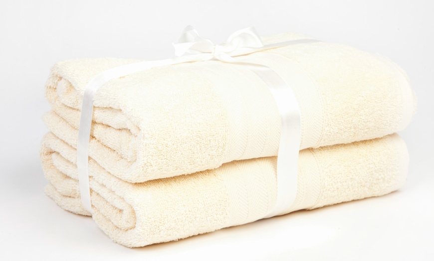 Image 3: Egyptian Cotton Bath Sheet Bale