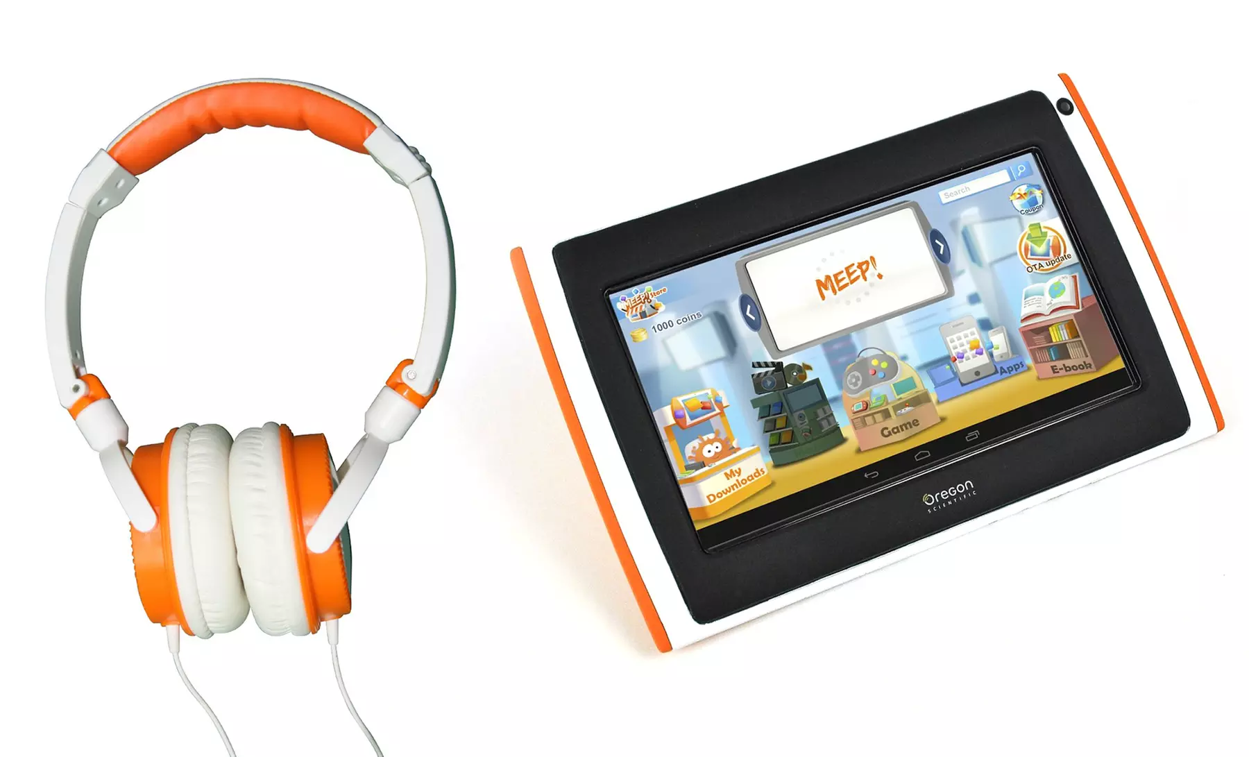 Meep! x2 Kids' Tablet Bundle with Wired Headphones. Free Returns. - Second Medium