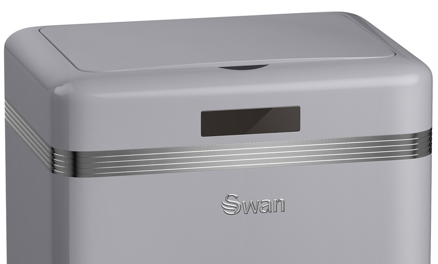 Image 13: Swan Retro-Style 45L Square Sensor Bin With Free Delivery