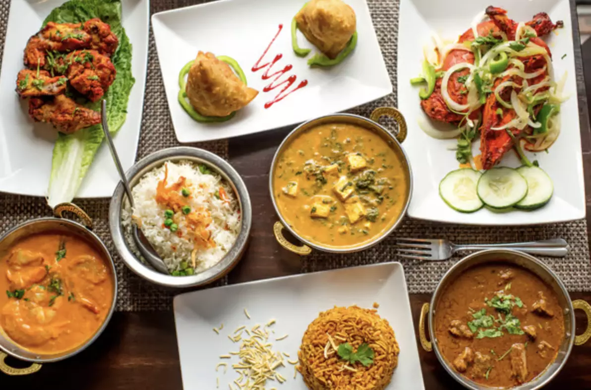 Three-course dinner featuring tandoori chicken and lamb biryani