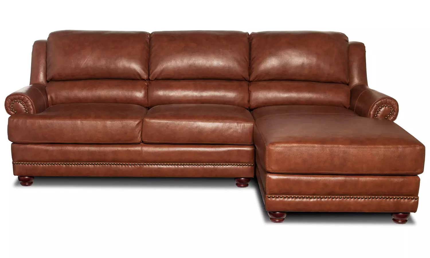 Hot Buy: Vanessa Top-Grain Leather Sectional Sofa - Primary Image