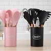 Image 1: Living And Home 11-Piece Silicone Kitchen Utensil Set
