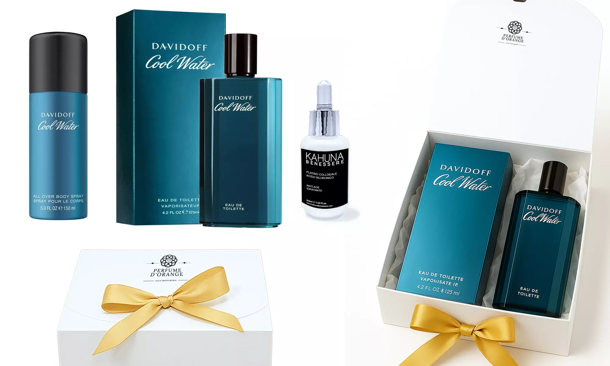 Caja de regalo con fragancia EDT, body spray y sérum facial para hombre de Davidoff - Image 3