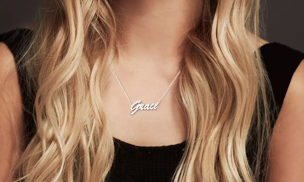 Sterling Silver Name Necklace from Monogram Online - Primary Image