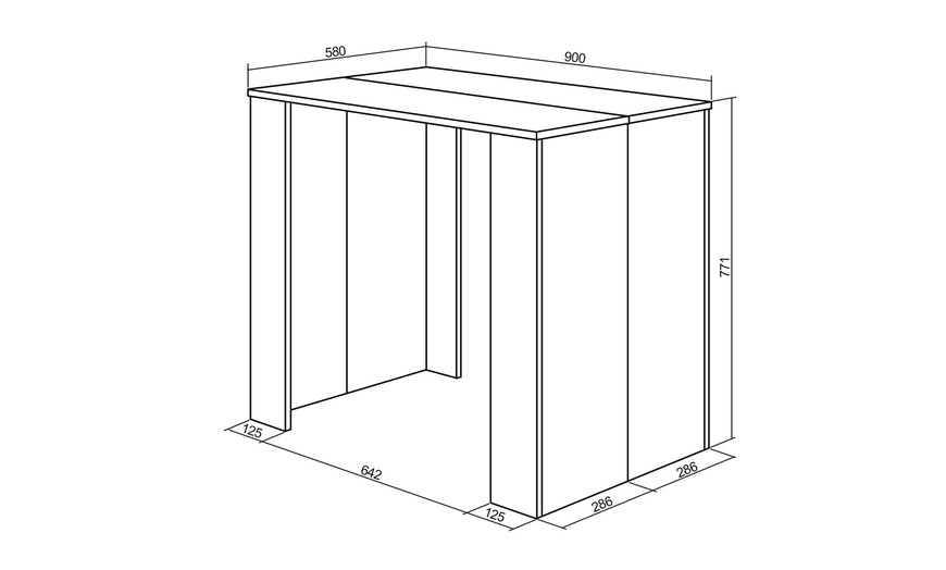 Image 37: Extendable Console Table for 8 Diners