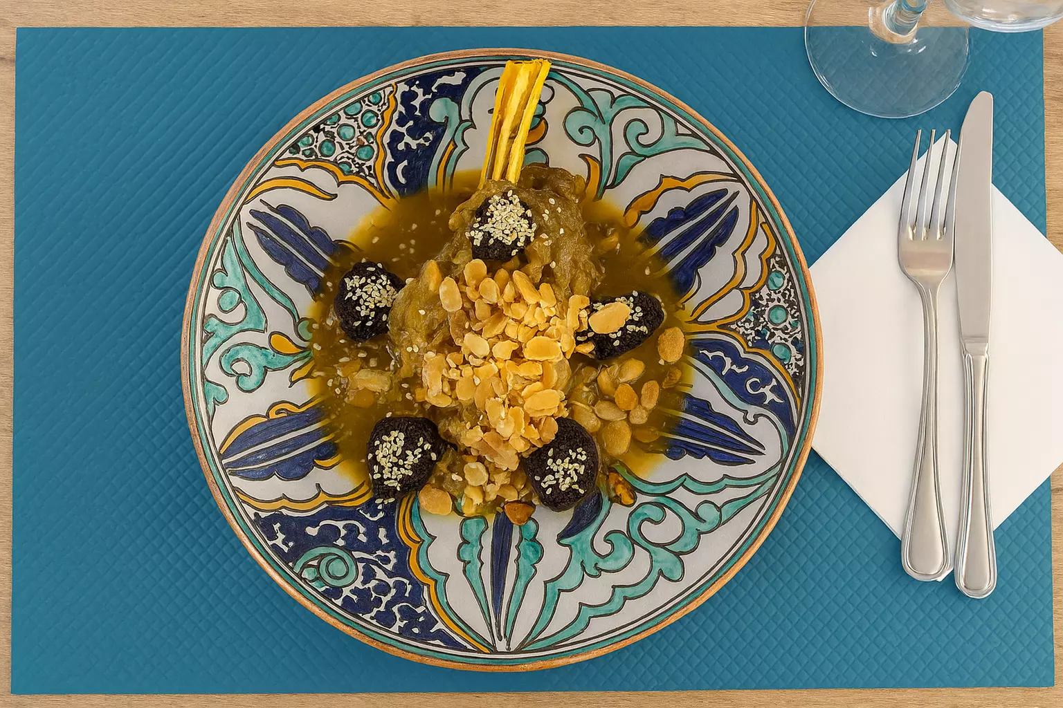 Menu marocain au choix en 2 ou 3 services pour 2 ou 4 personnes