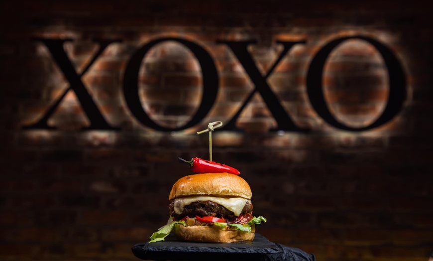 Image 1: Burger and Drink Combo for One, Two, or Four at XOXO Grill House 