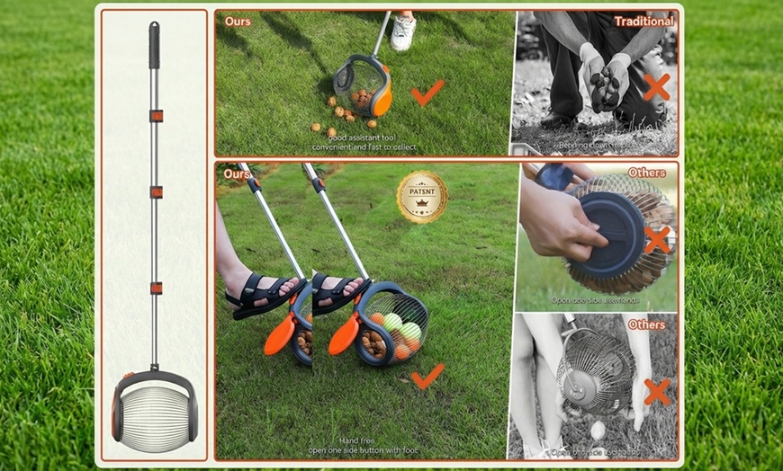 Image 2: Rullo raccogli frutta con asta telescopica Boudech