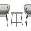 Image 15: Outsunny Woven Bistro Set with 2 Chairs and Table, Choice of Styles