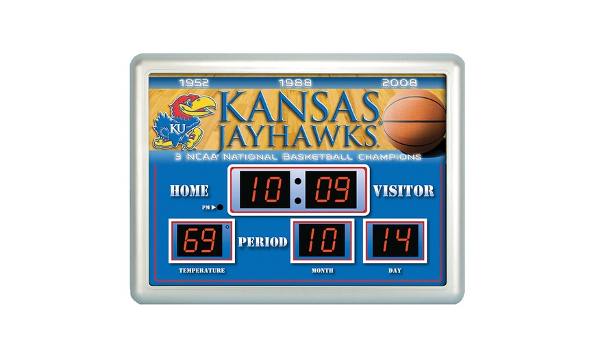 NCAA Scoreboard Wall Clocks | Groupon Goods