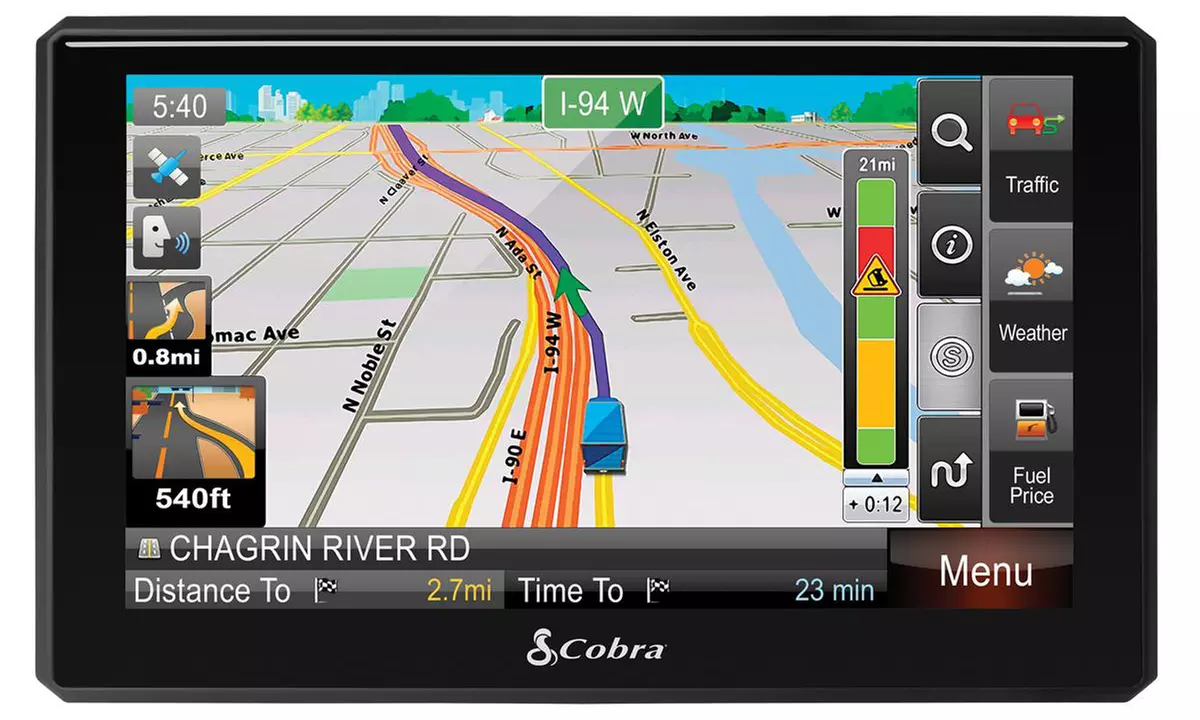 Cobra 7" Commercial Driver GPS with Lifetime Maps and Traffic (Refurbished) - Second Medium