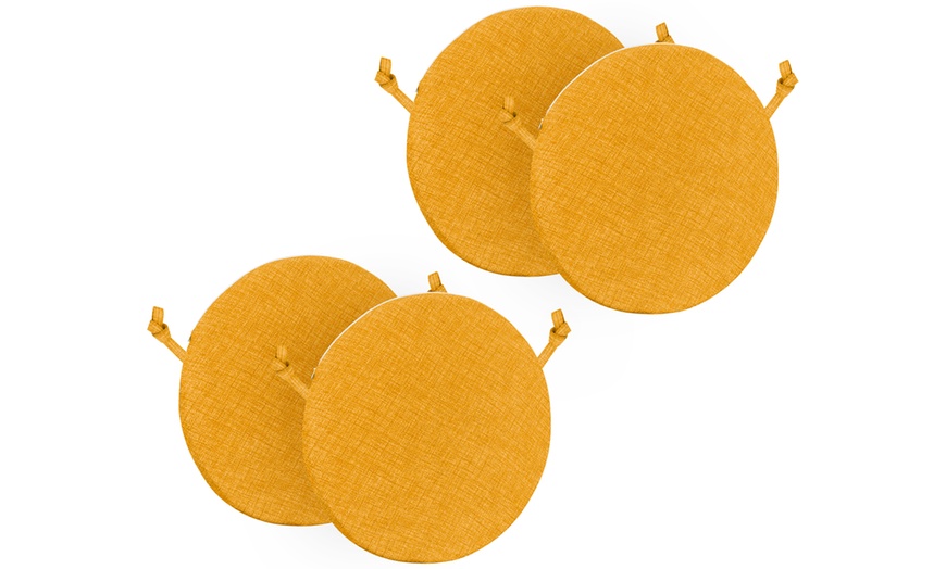 Image 8: Set di 4 cuscini sedia sfoderabili